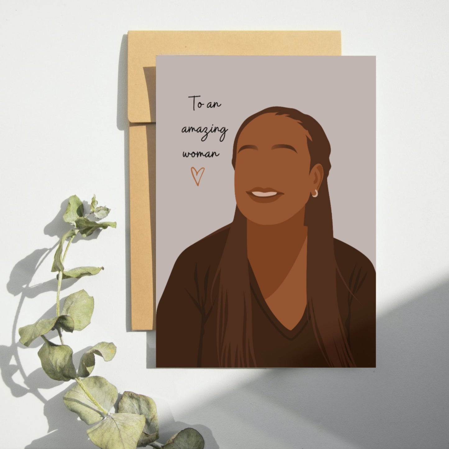 Black woman greeting card