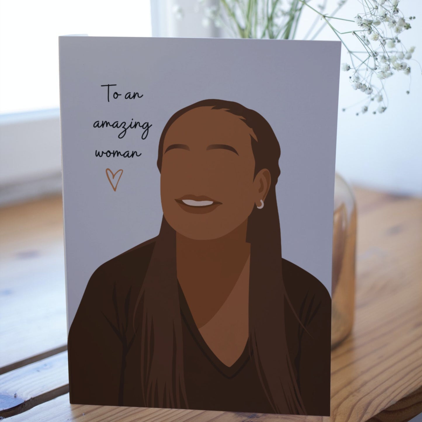 Black woman mum card
