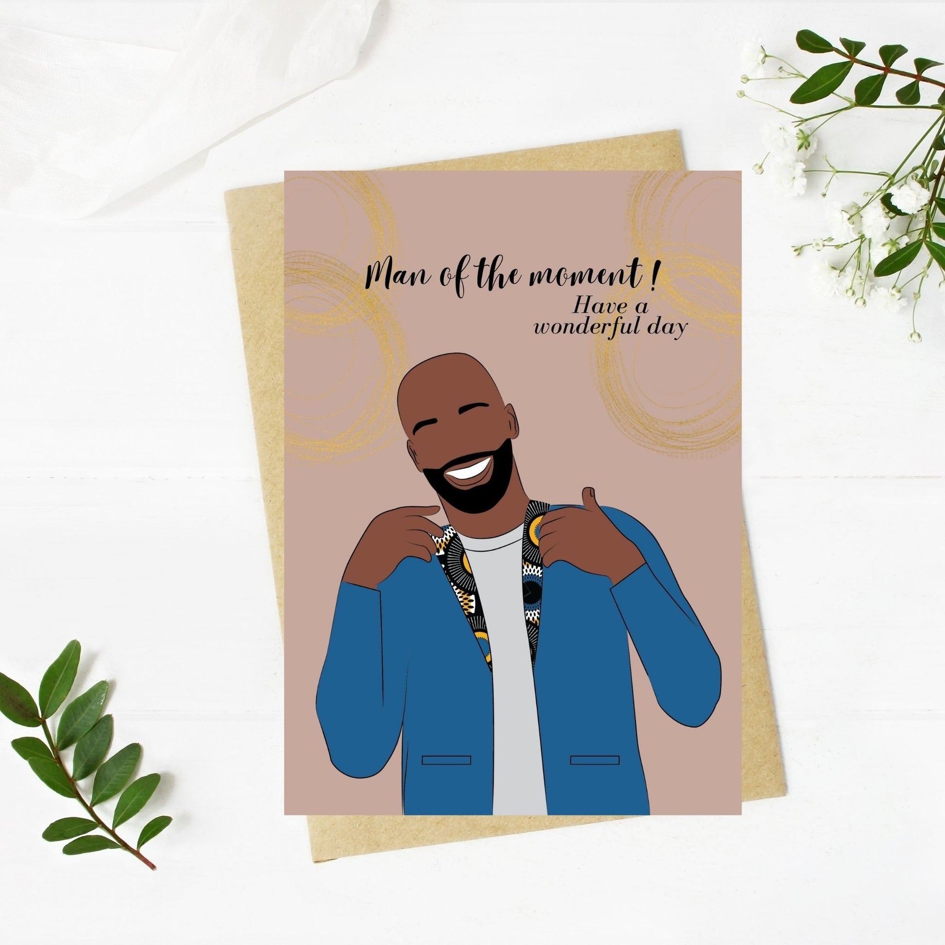 Black Man Happy Birthday Card