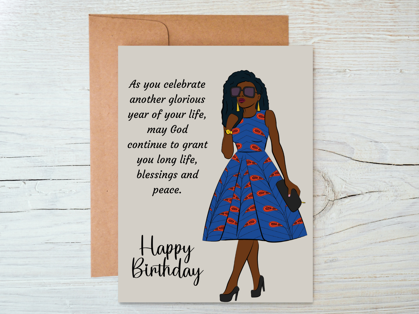 Inspirational Black Woman Birthday Card | Natis Creations