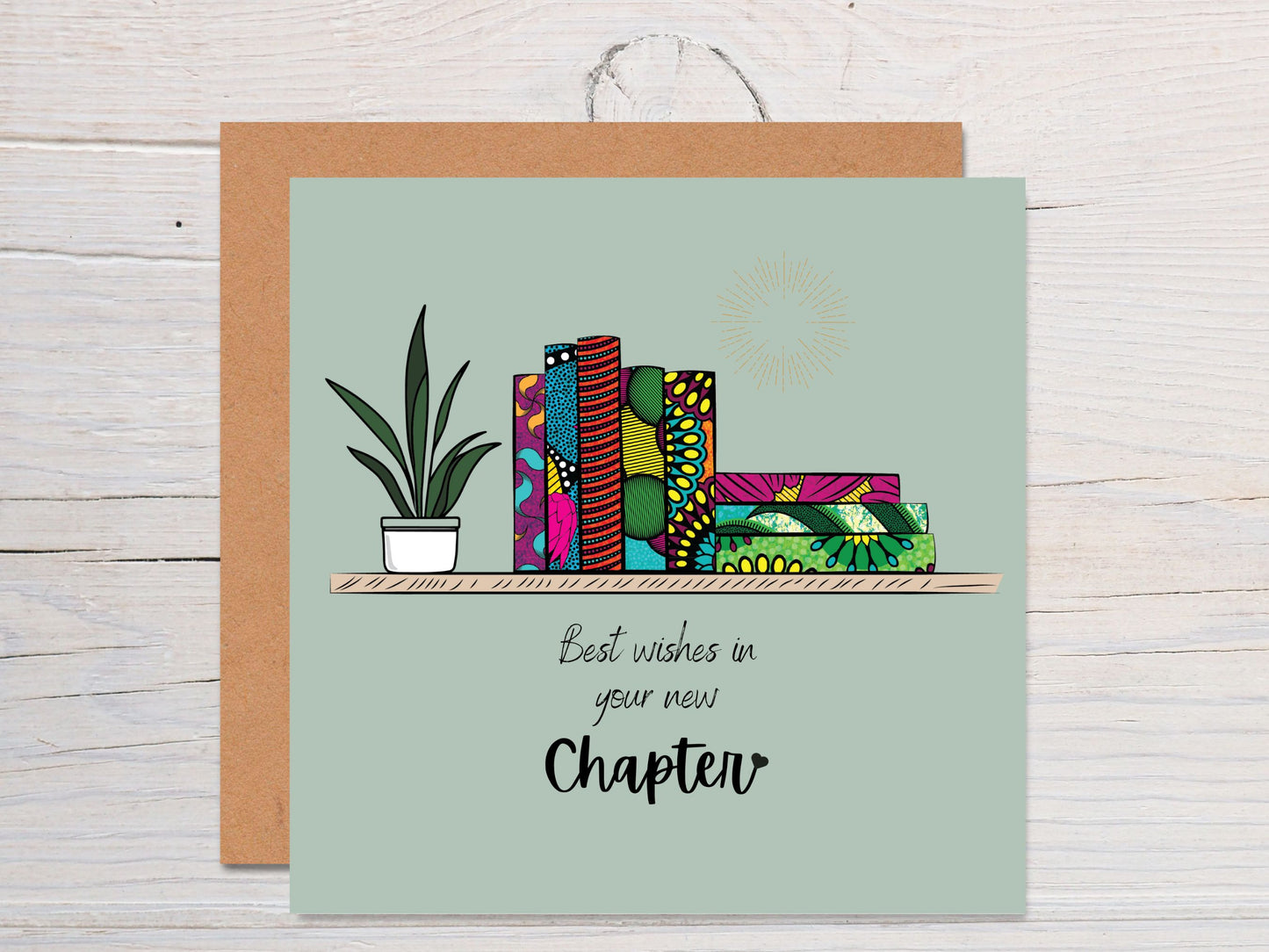 New Chapter New Beginning Afrocentric Greeting Card