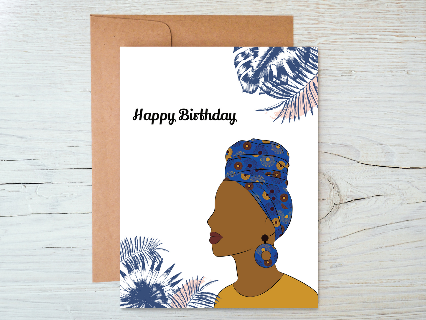 Happy Birthday Esther/Naomi Afrocentric Black woman Cards for Women