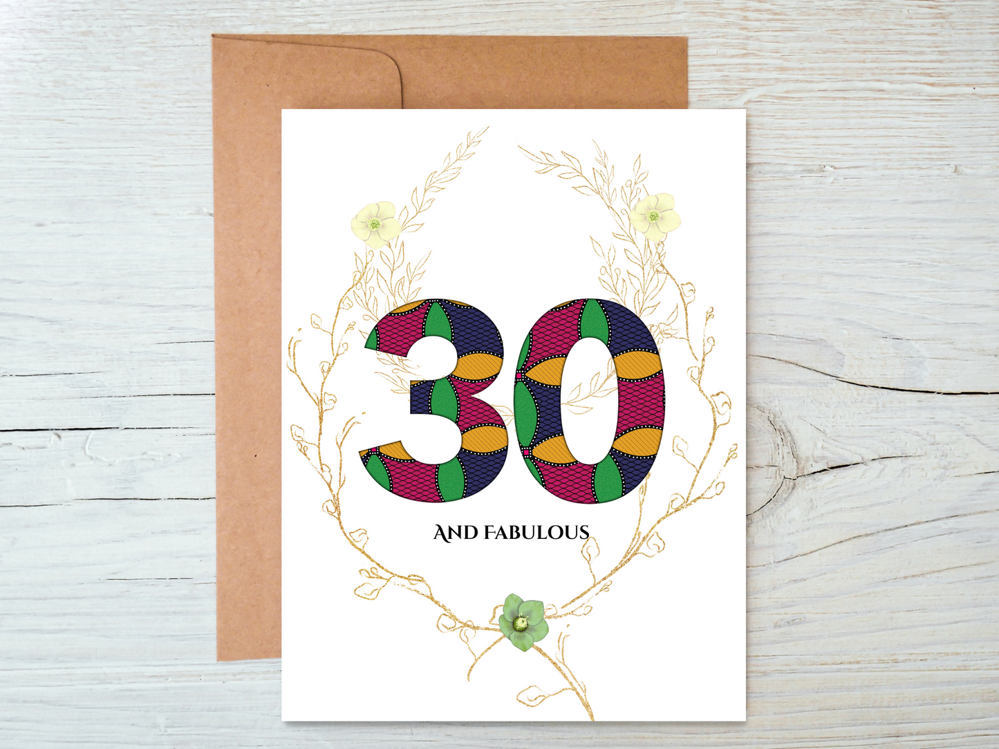 Milestones Birthday Cards in African Prints Designs