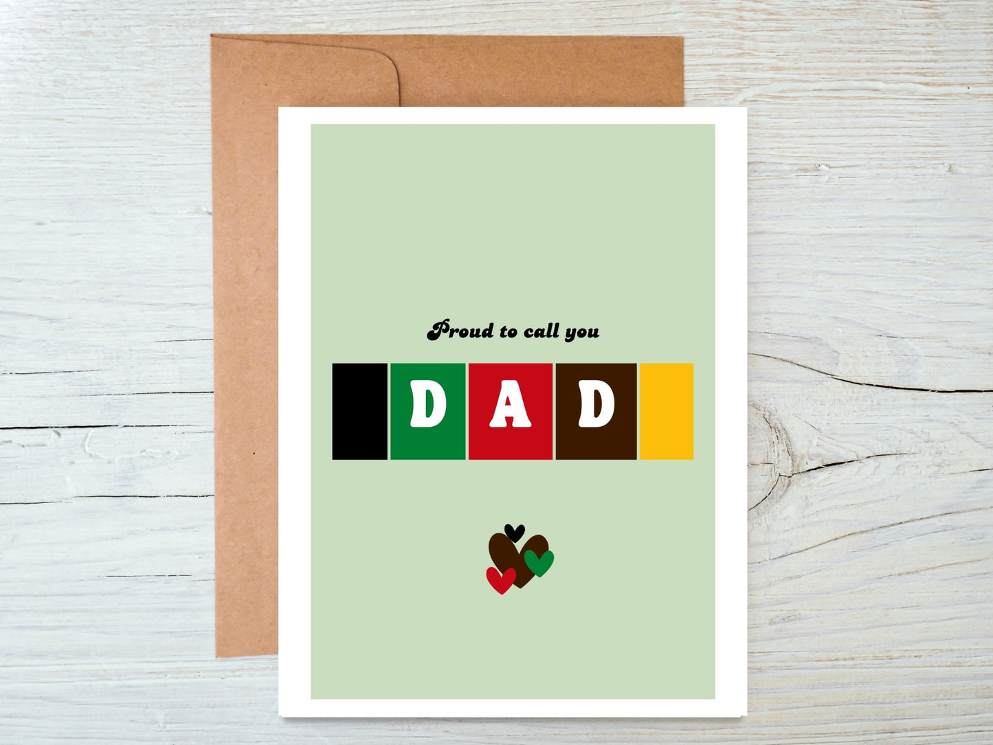 Proud To Call You Dad Greeting Card