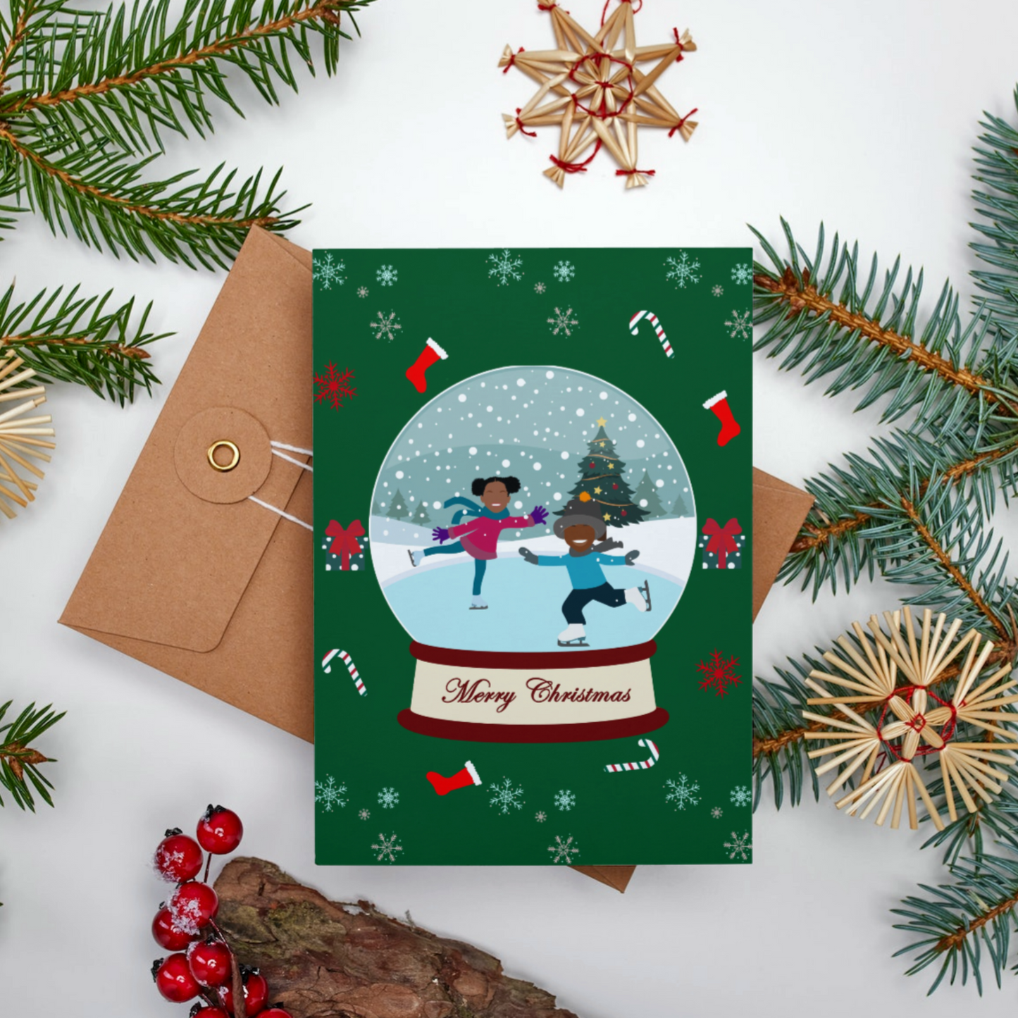 Mini Children A6 Afrocentric Christmas Card