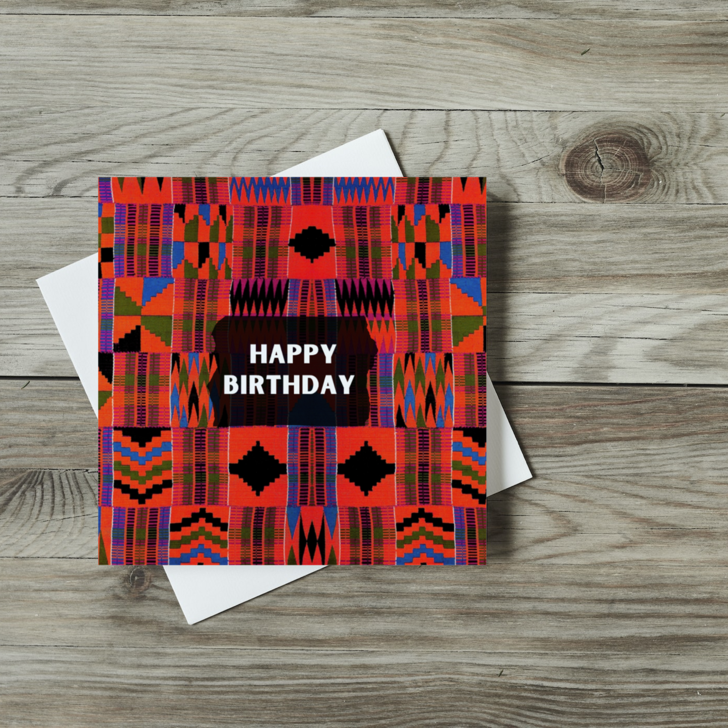 Afrocentroc black greeting card