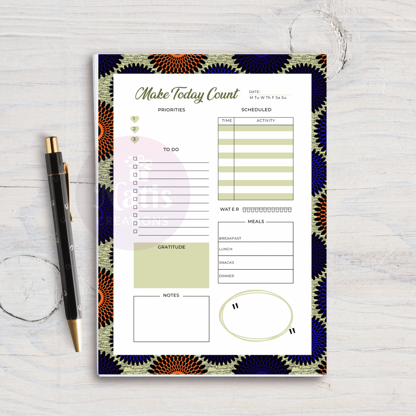 Blue Print Notepad