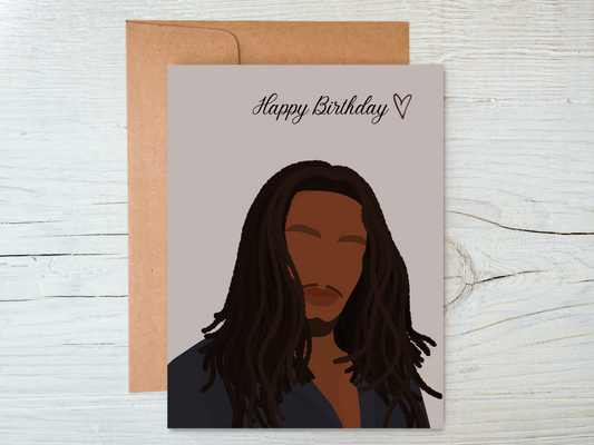 Happy Birthday Man With Dreadlocks