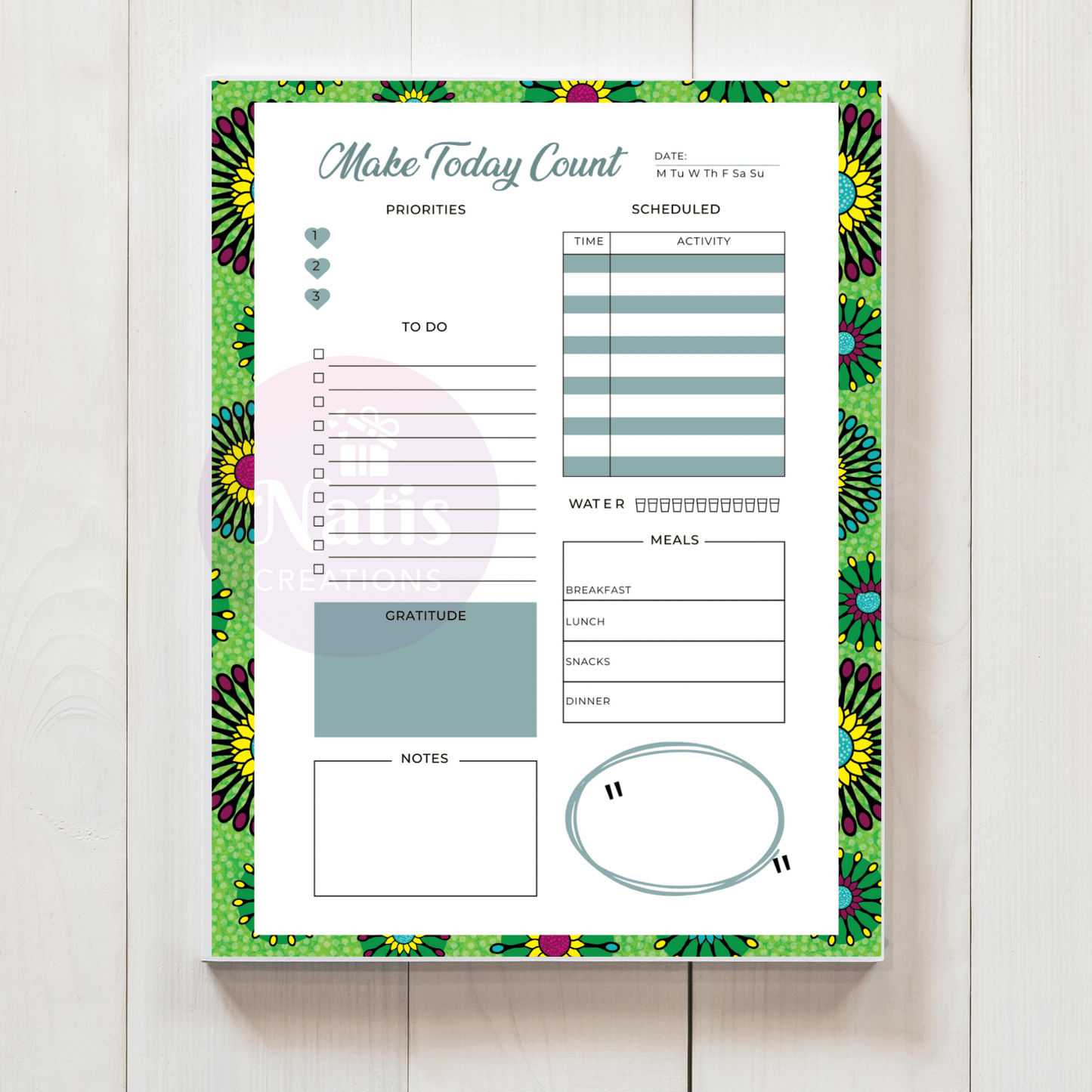 Green Mix Notepad