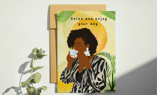 Relax And Enjoy Birthday Card - Cards for Women