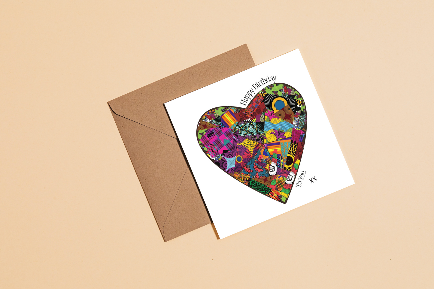 Heart Birthday Afrocentric Print Greeting Card