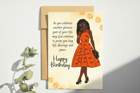 Inspirational Black Woman Birthday Card -Cards for Women