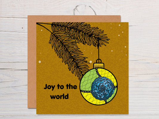 Joy To The World Branch Christmas Card