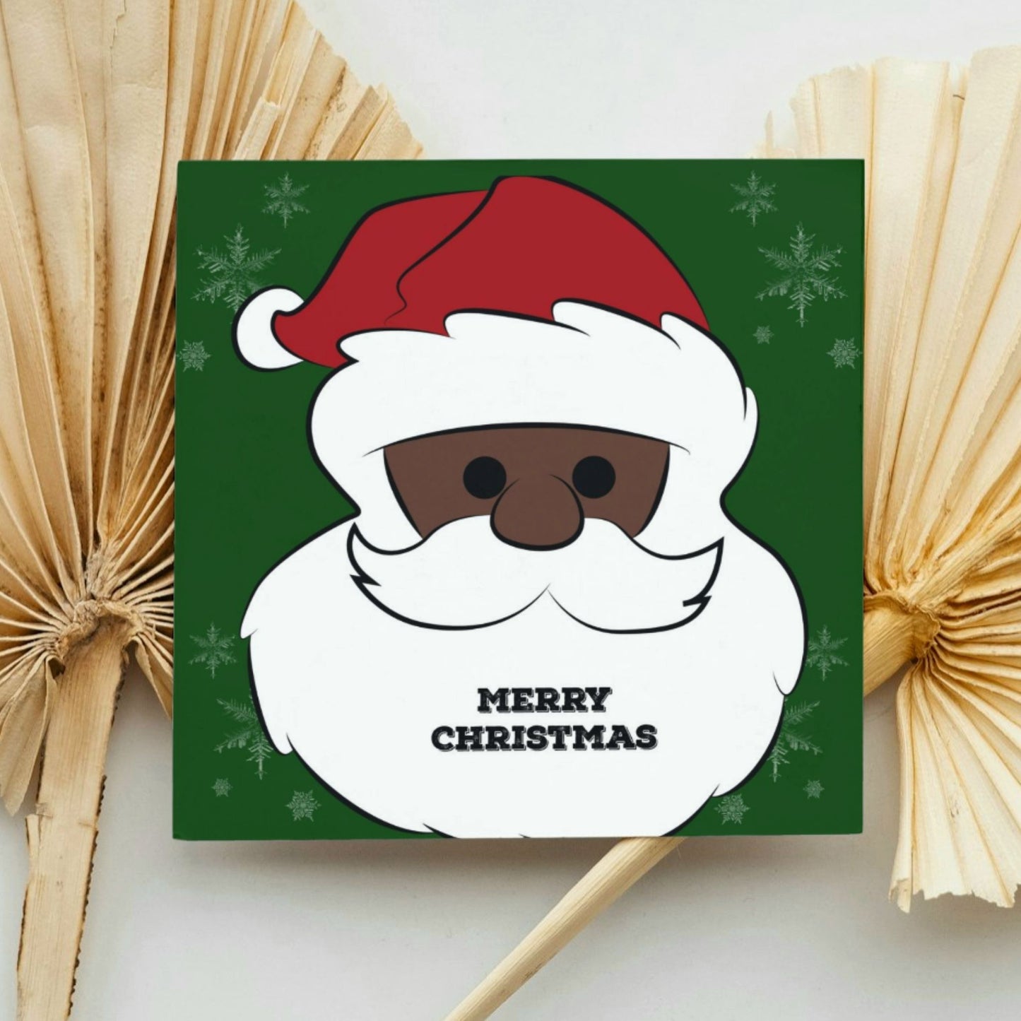 Christmas Santa Card, Black Santa