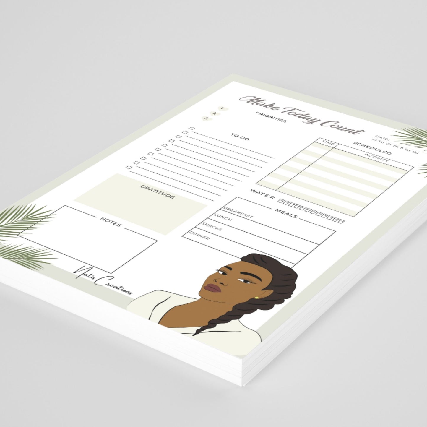 A5 Daily Planner Make Today Count Notepad