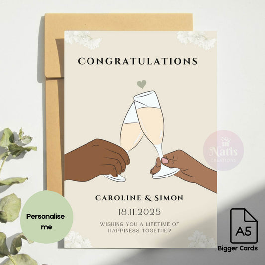 Personalised Wedding Card