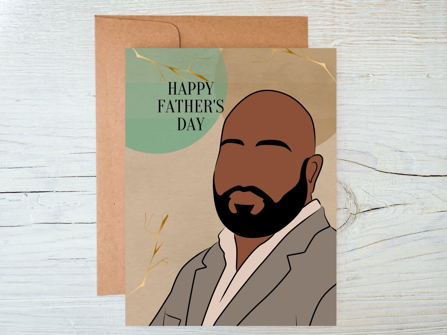 Black Fathers Day Black Man Greeting Card