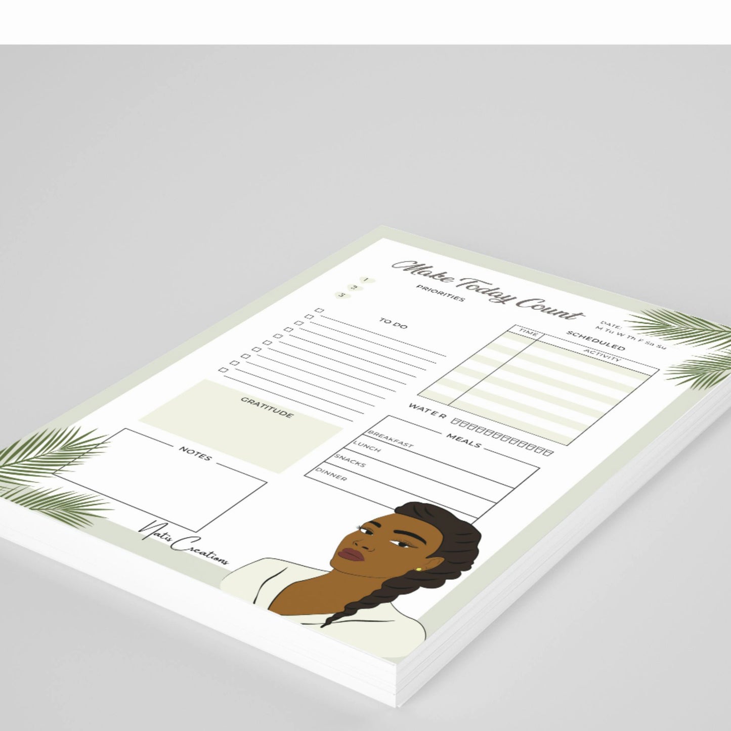 A5 Daily Planner Make Today Count Notepad