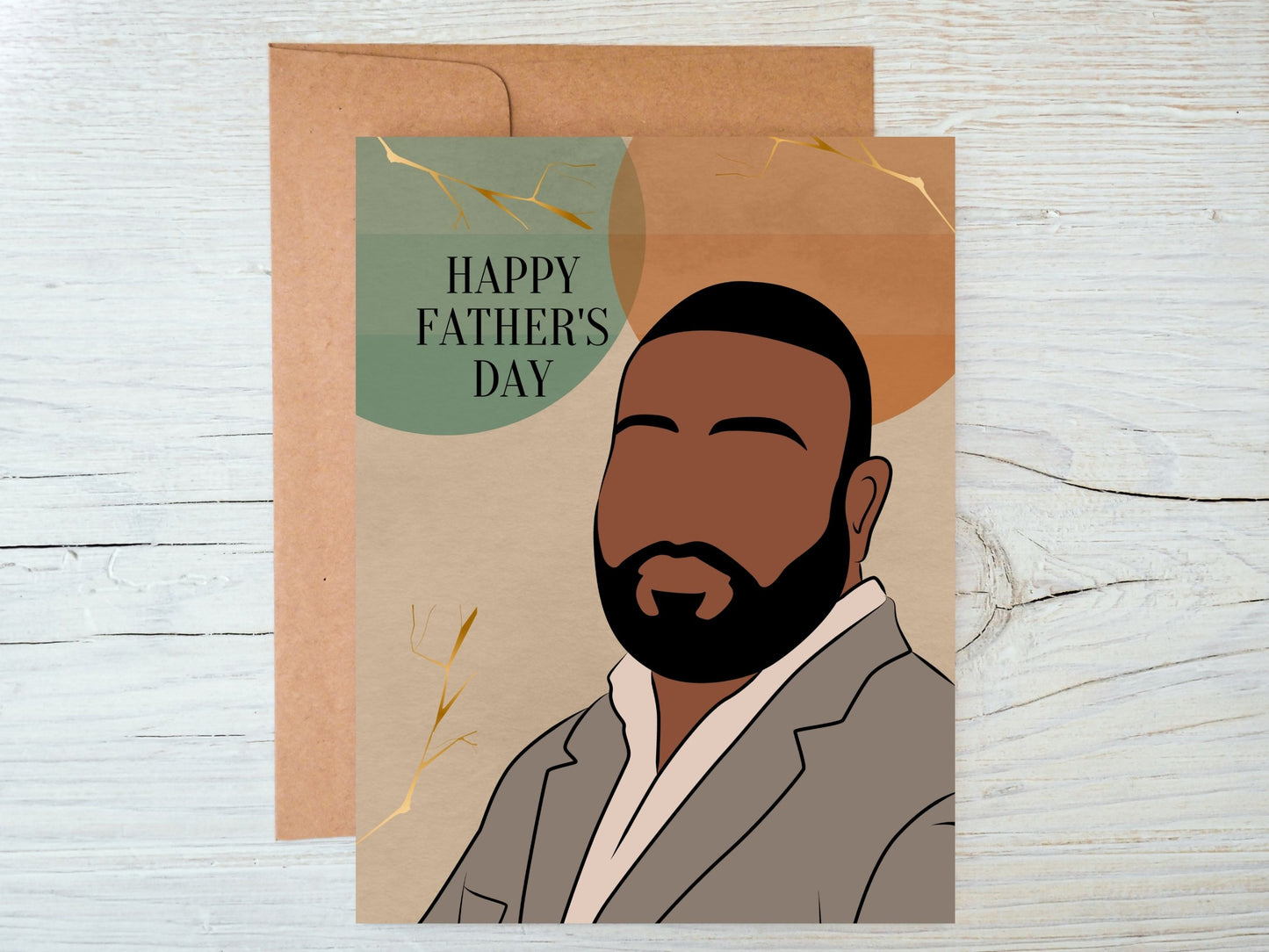 Black Fathers Day Black Man Greeting Card