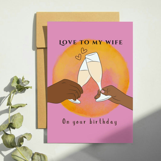 Love to my Wife Birthday Card