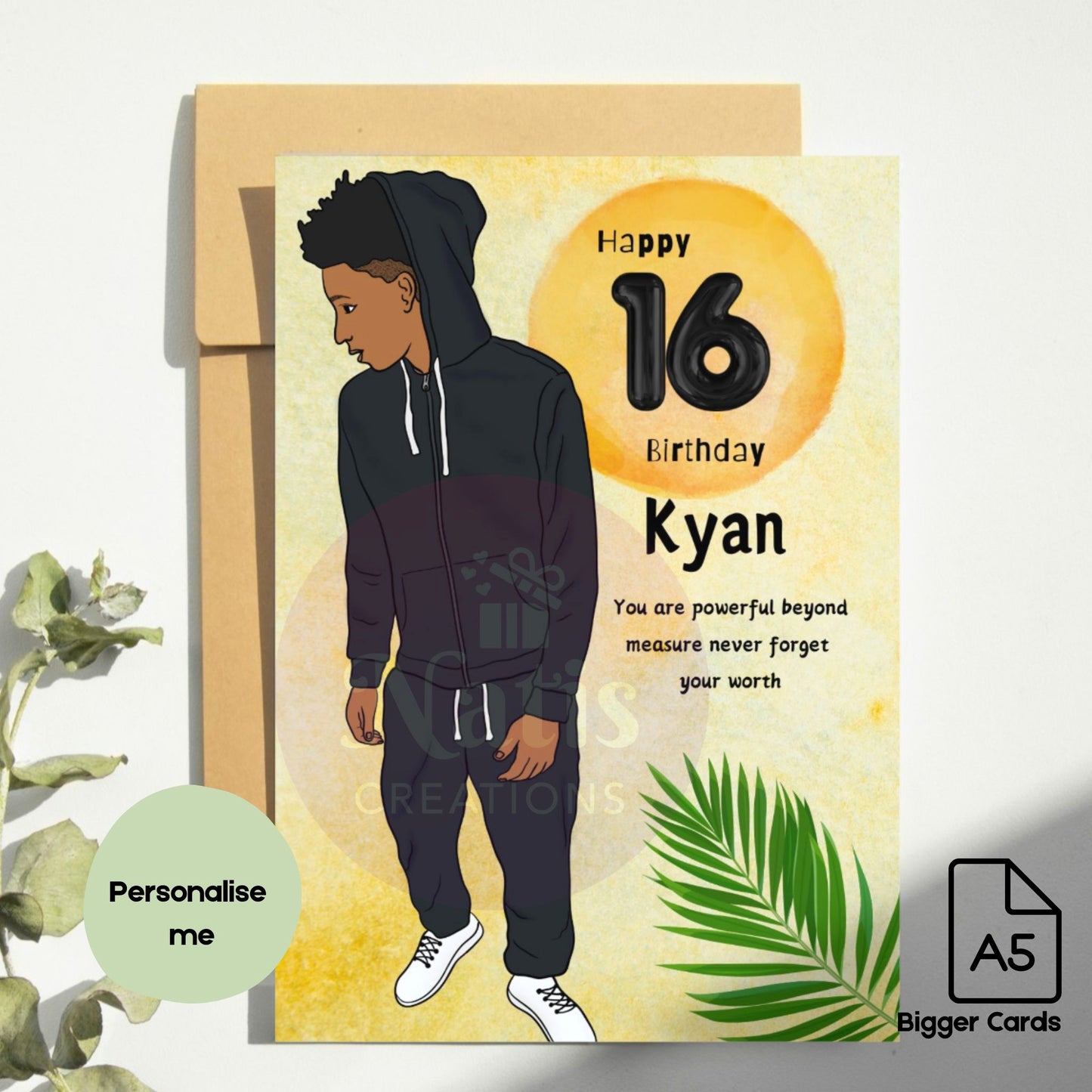 16th Boy Birthday Card