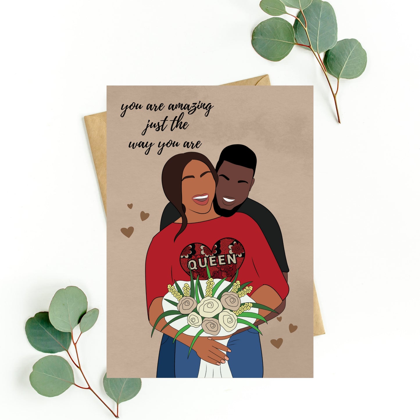 Black Couple Valentines Anniversary Day Black Love Greeting Card